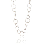 Hexagonal Loop Chain Silver 22"(56cm)
