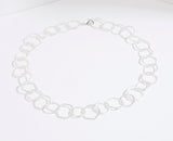 Hexagonal Loop Chain Silver 22"(56cm)