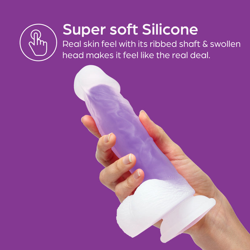 So Divine Glorious Purple Real Skin Feel Dildo