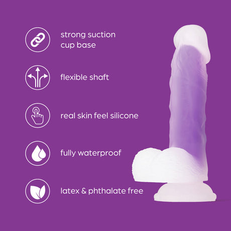 So Divine Glorious Purple Real Skin Feel Dildo