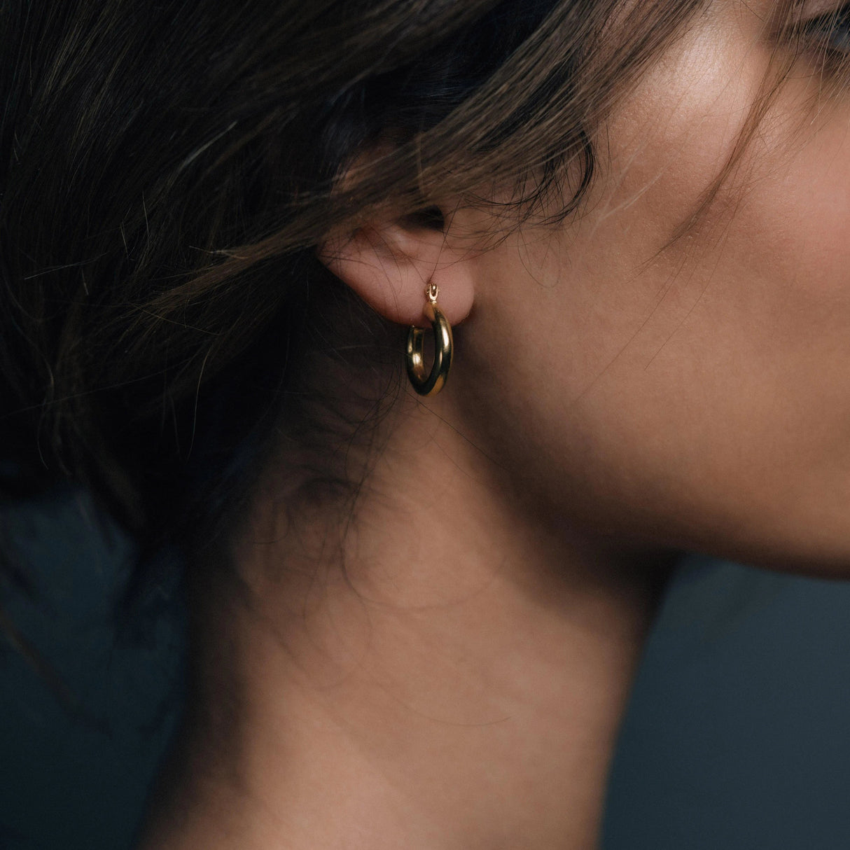 Mini Hoops With Detachable Pearls