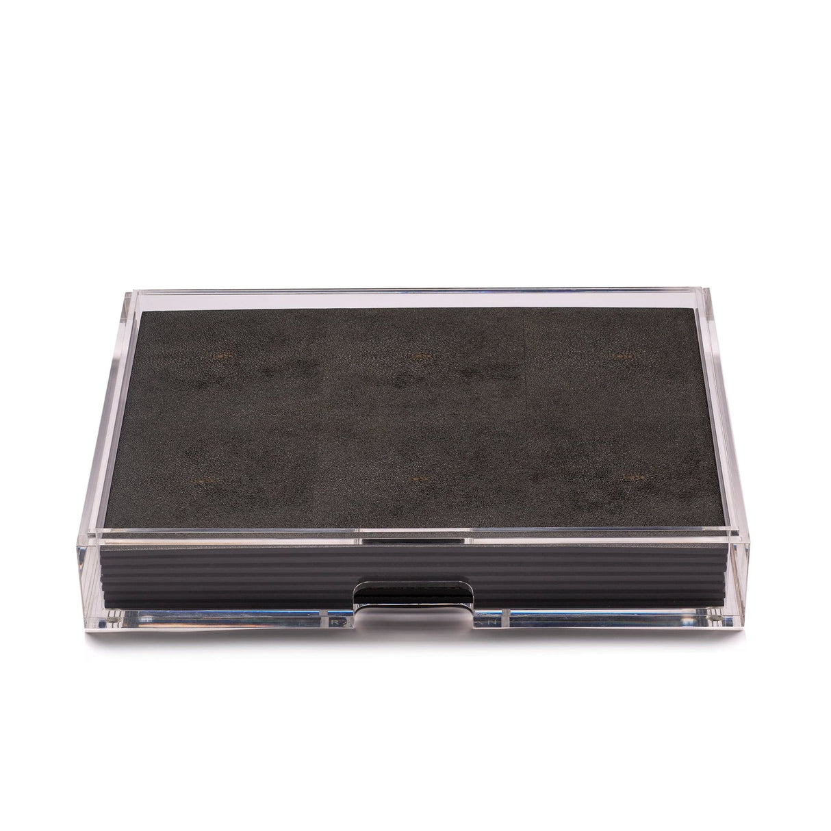 Grand Matbox Clear - Shagreen Chocolate