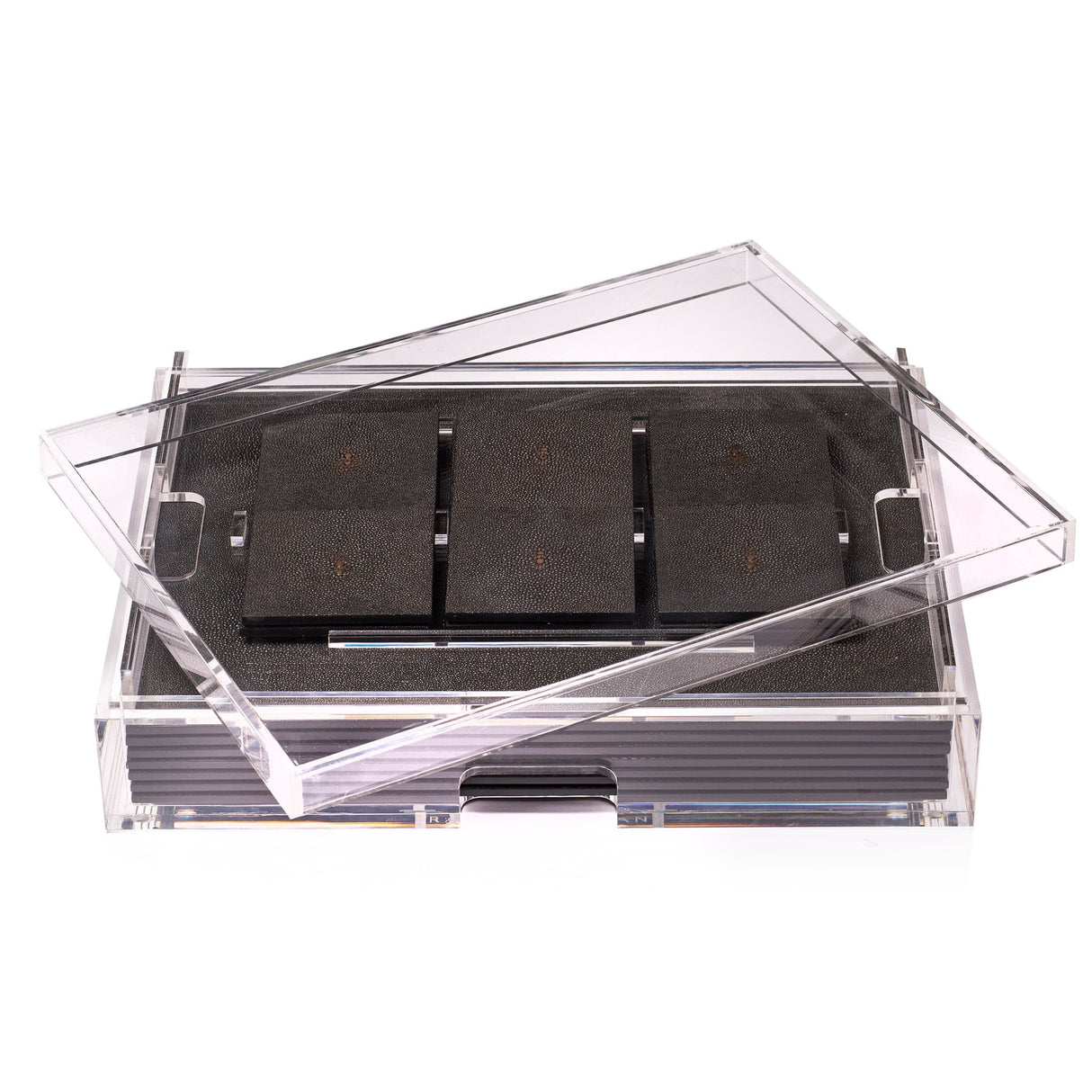 Grand Matbox Clear - Shagreen Chocolate