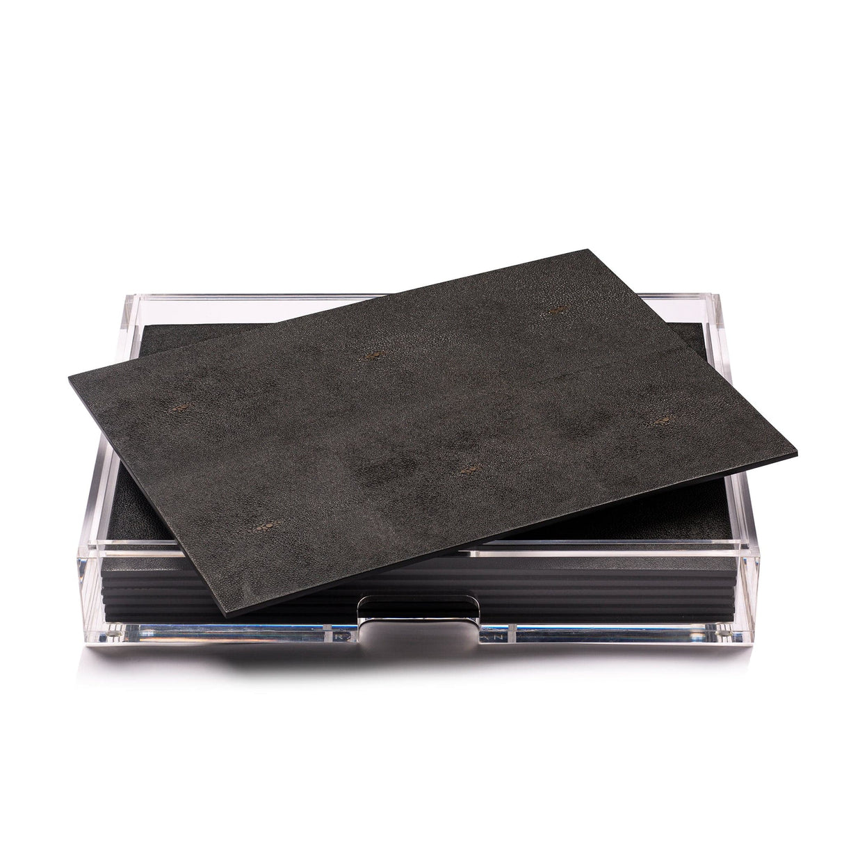 Grand Matbox Clear - Shagreen Chocolate