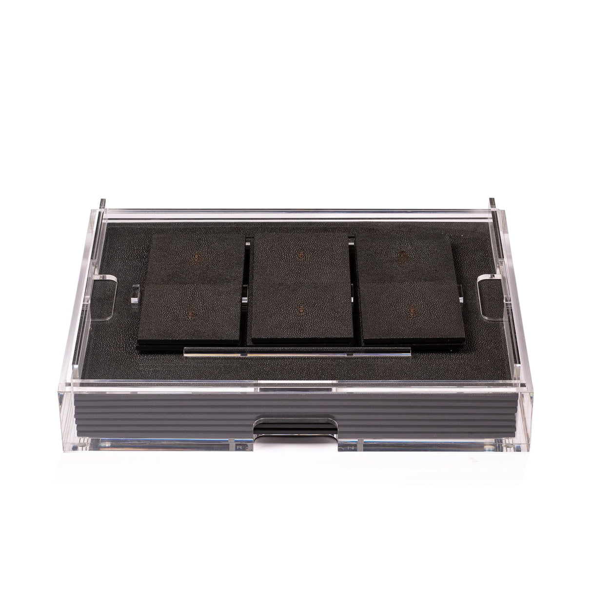 Grand Matbox Clear - Shagreen Chocolate