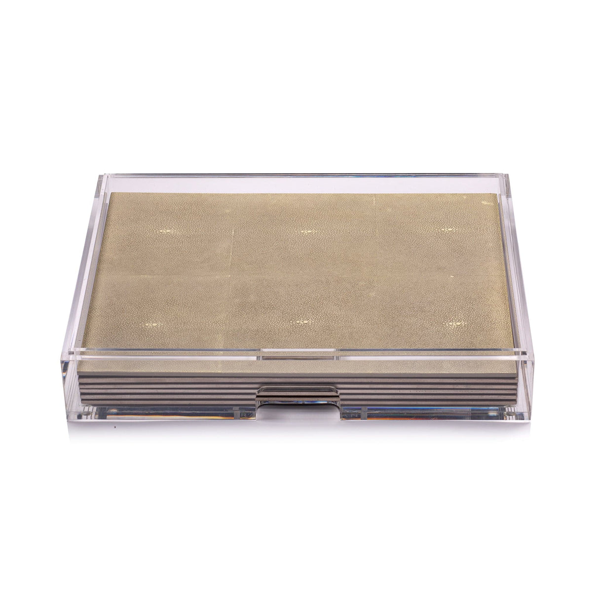 Grand Matbox Clear - Shagreen Natural
