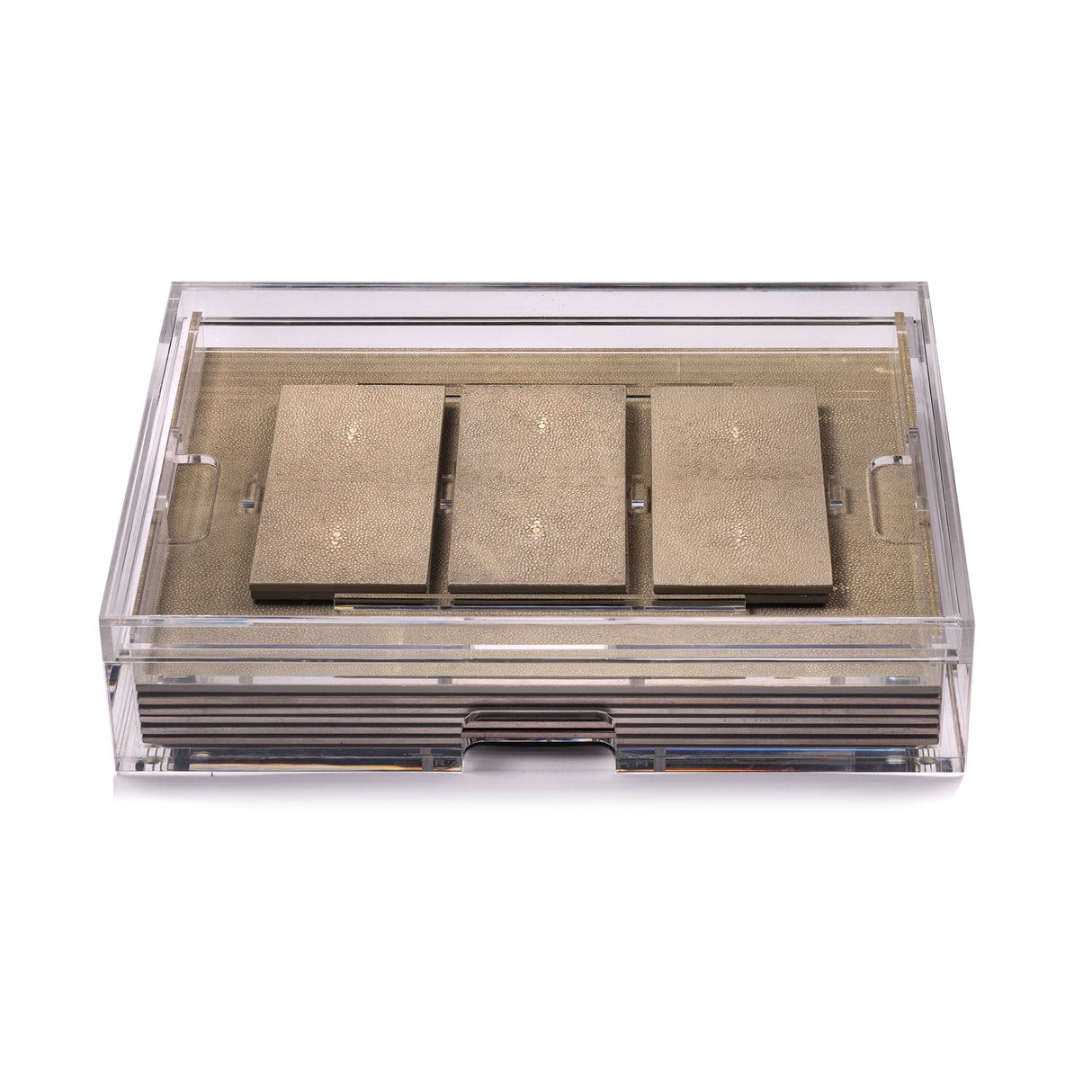 Grand Matbox Clear - Shagreen Natural