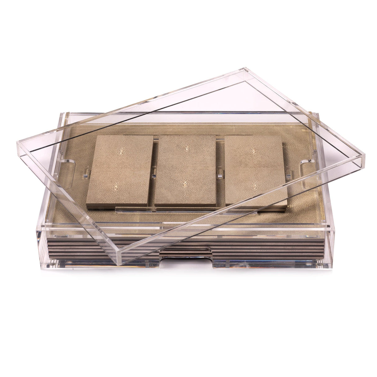 Grand Matbox Clear - Shagreen Natural