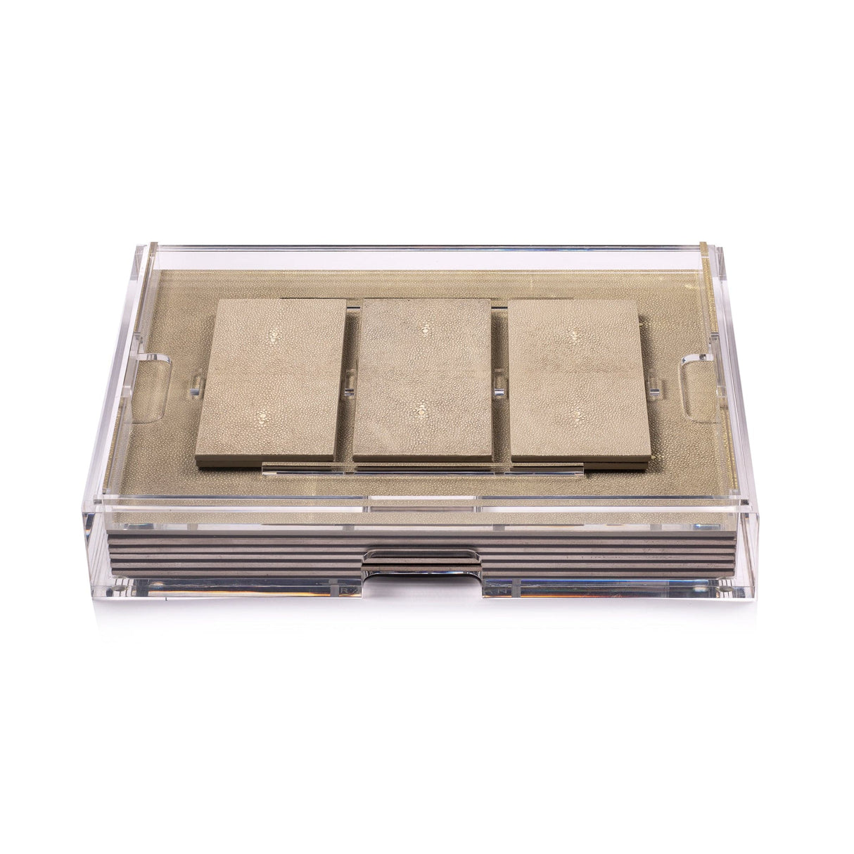 Grand Matbox Clear - Shagreen Natural
