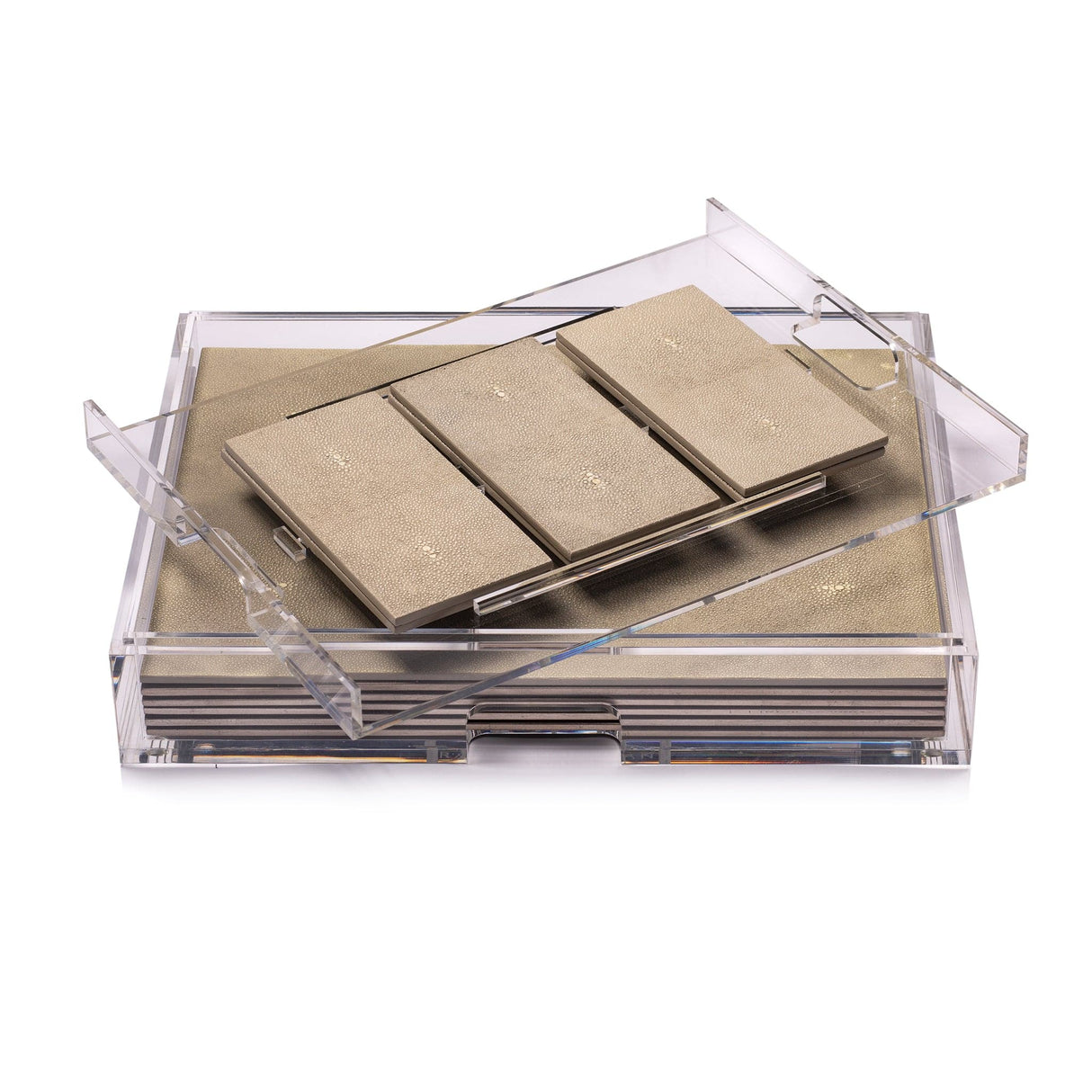 Grand Matbox Clear - Shagreen Natural