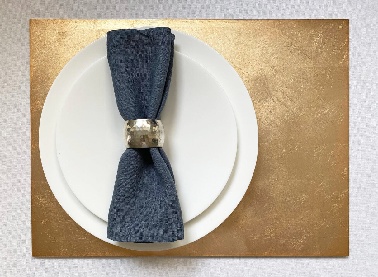 Servebox Clear Silver Leaf - Chic Matte Gold