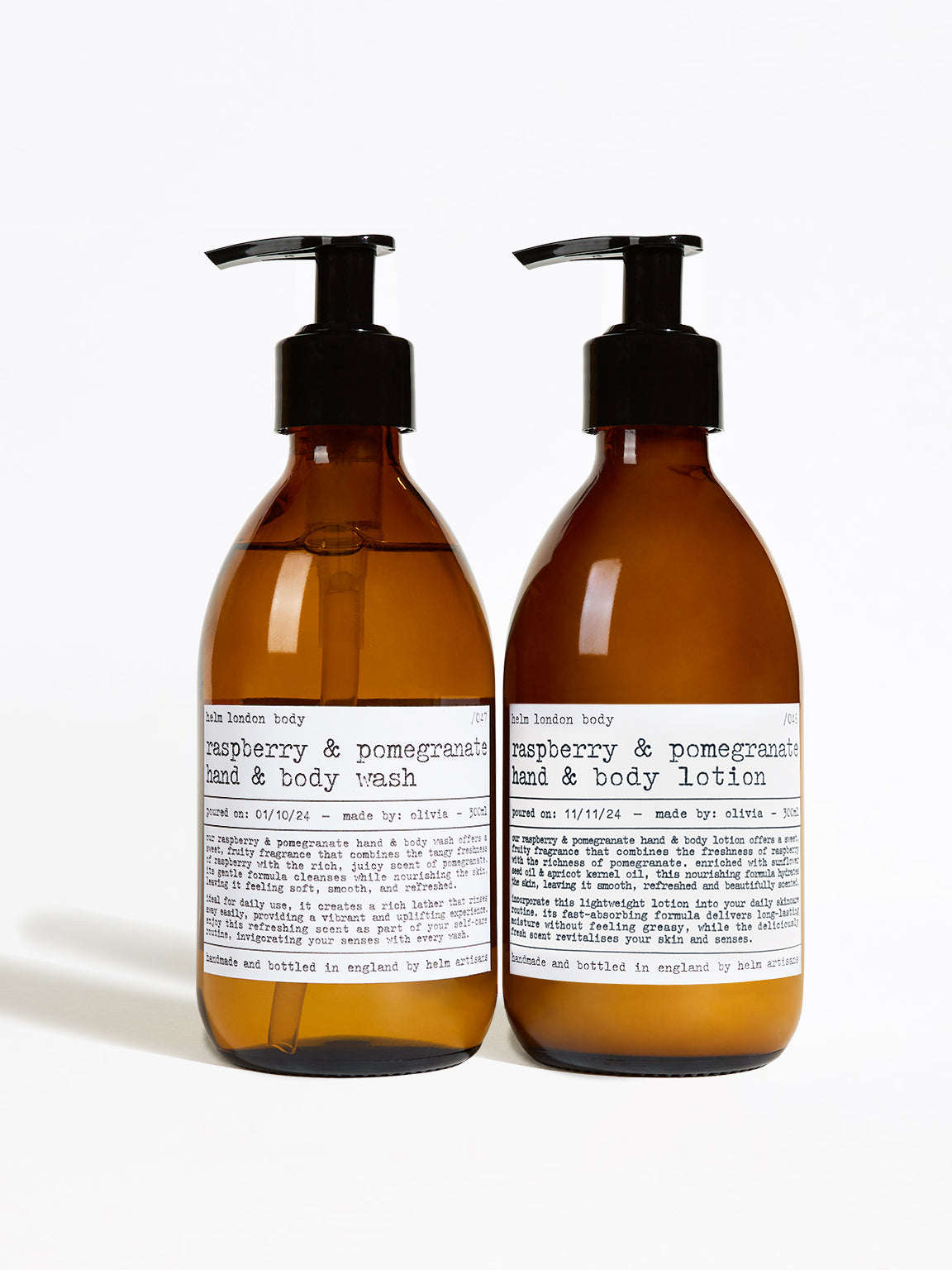 Raspberry & Pomegranate Hand & Body Set - 600ml