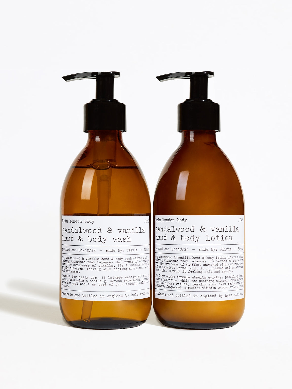 Sandalwood & Vanilla Hand & Body Set - 600ml