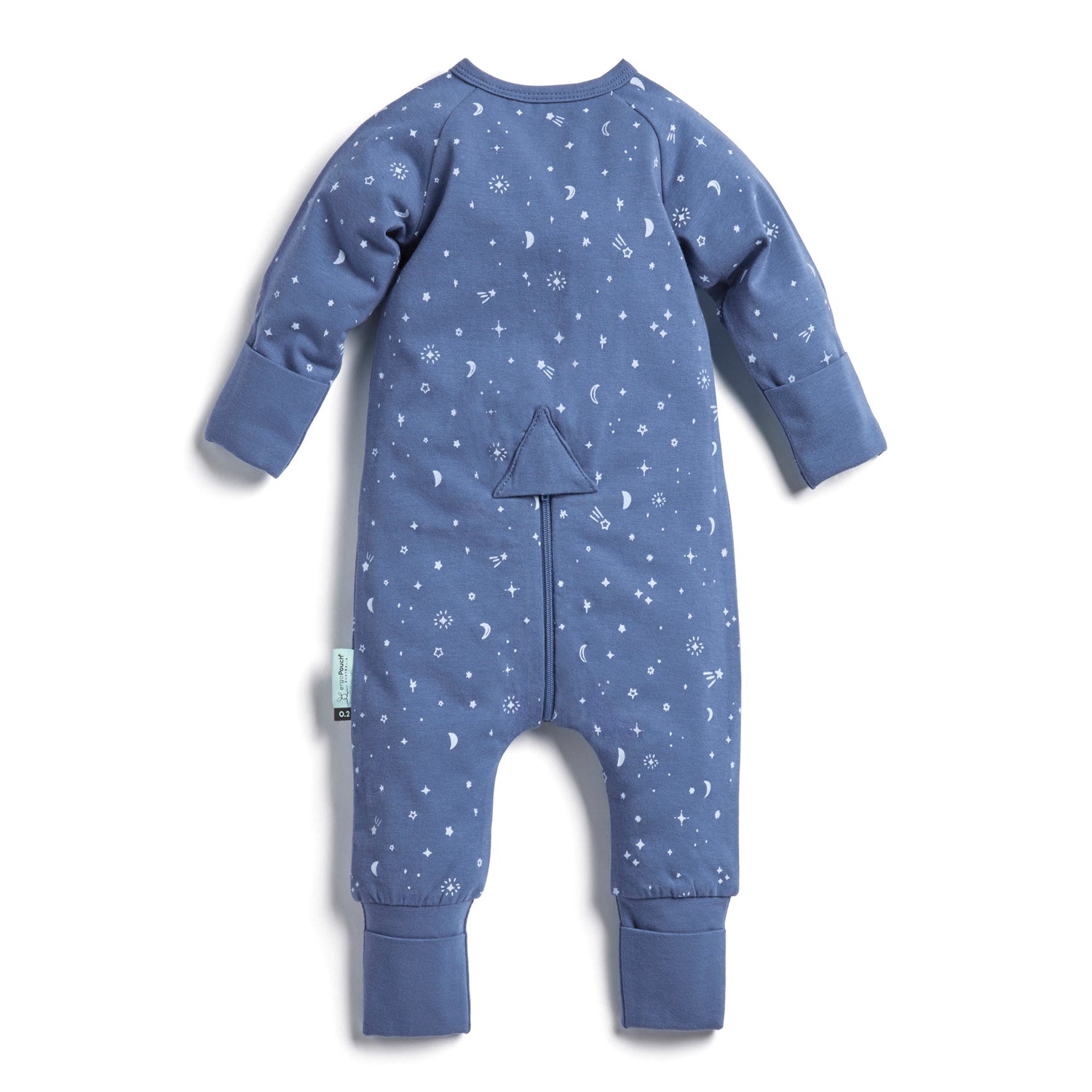 ErgoPouch - Organic Layers Long Sleeve Babygrow - Night Sky - Mild 0.2 TOG