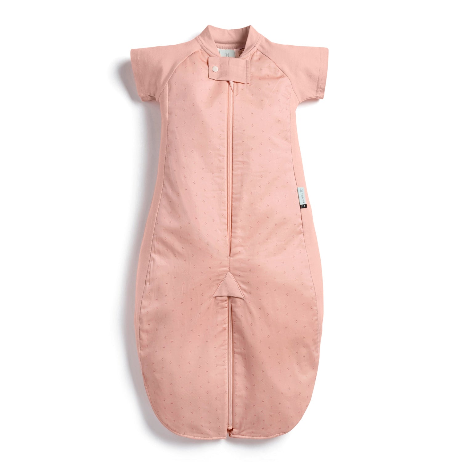 ErgoPouch - Organic All Year Short Sleeved 2 in 1 Sleeping Suit Bag - Berries - 1.0 TOG