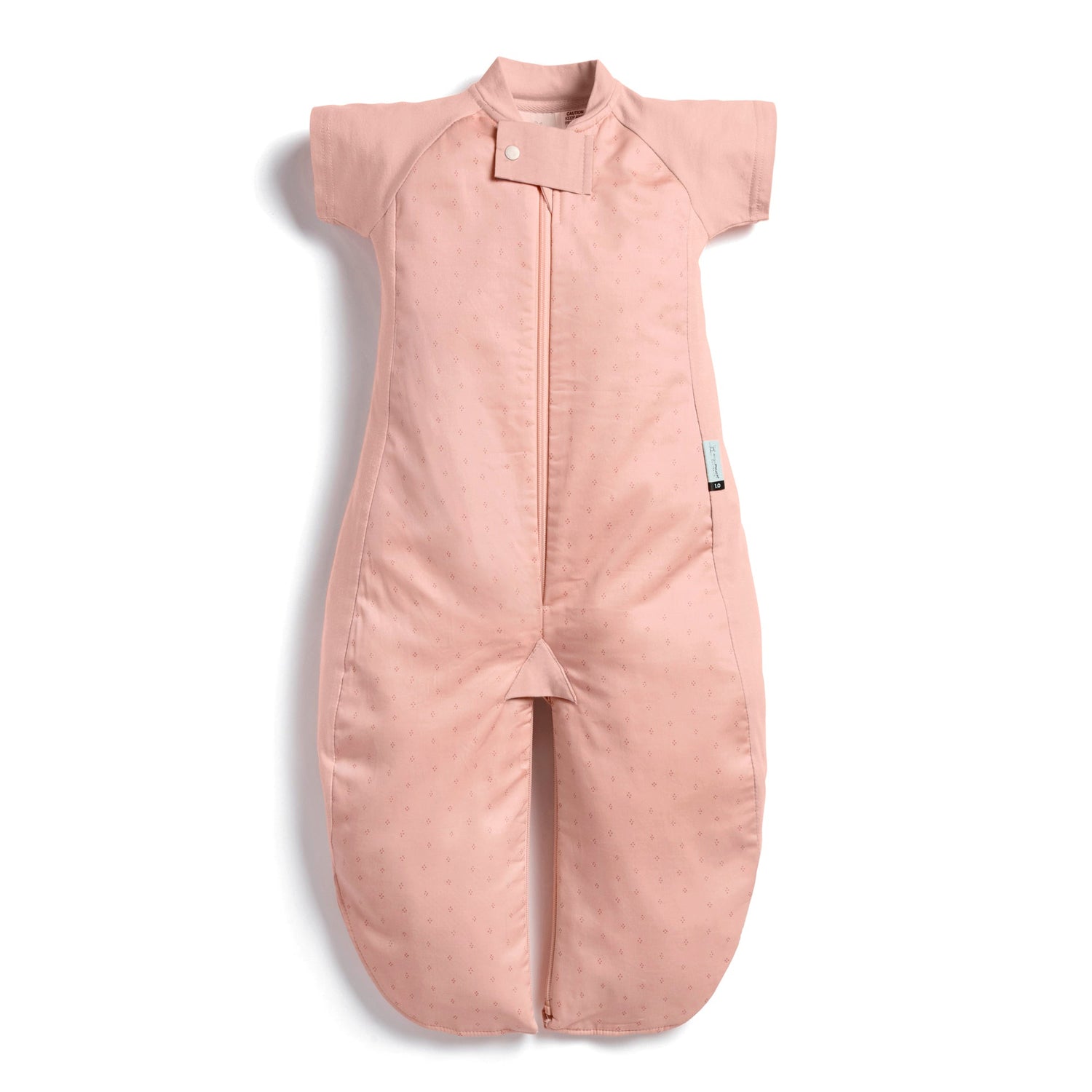 ErgoPouch - Organic All Year Short Sleeved 2 in 1 Sleeping Suit Bag - Berries - 1.0 TOG