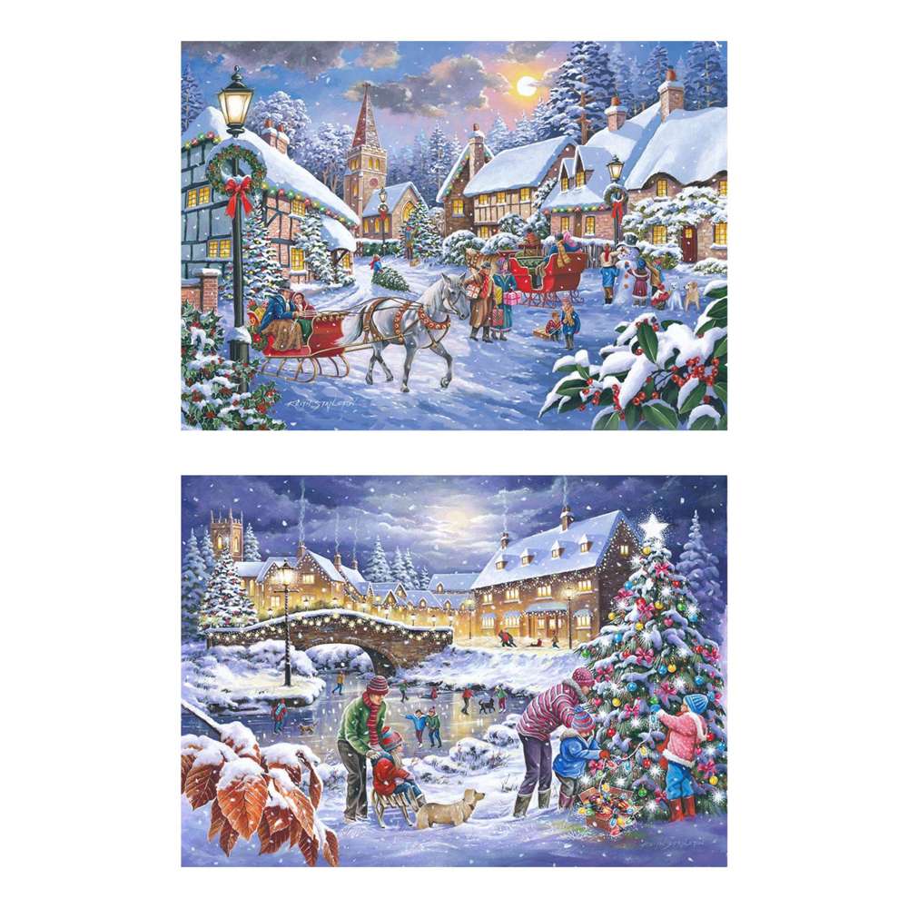 Christmas Is Coming - 2 X BIG 500 Piece Jigsaw Puzzle