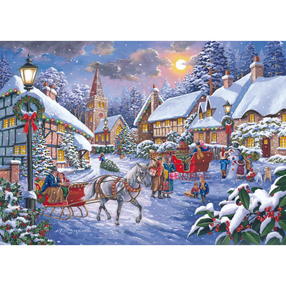 Christmas Is Coming - 2 X BIG 500 Piece Jigsaw Puzzle