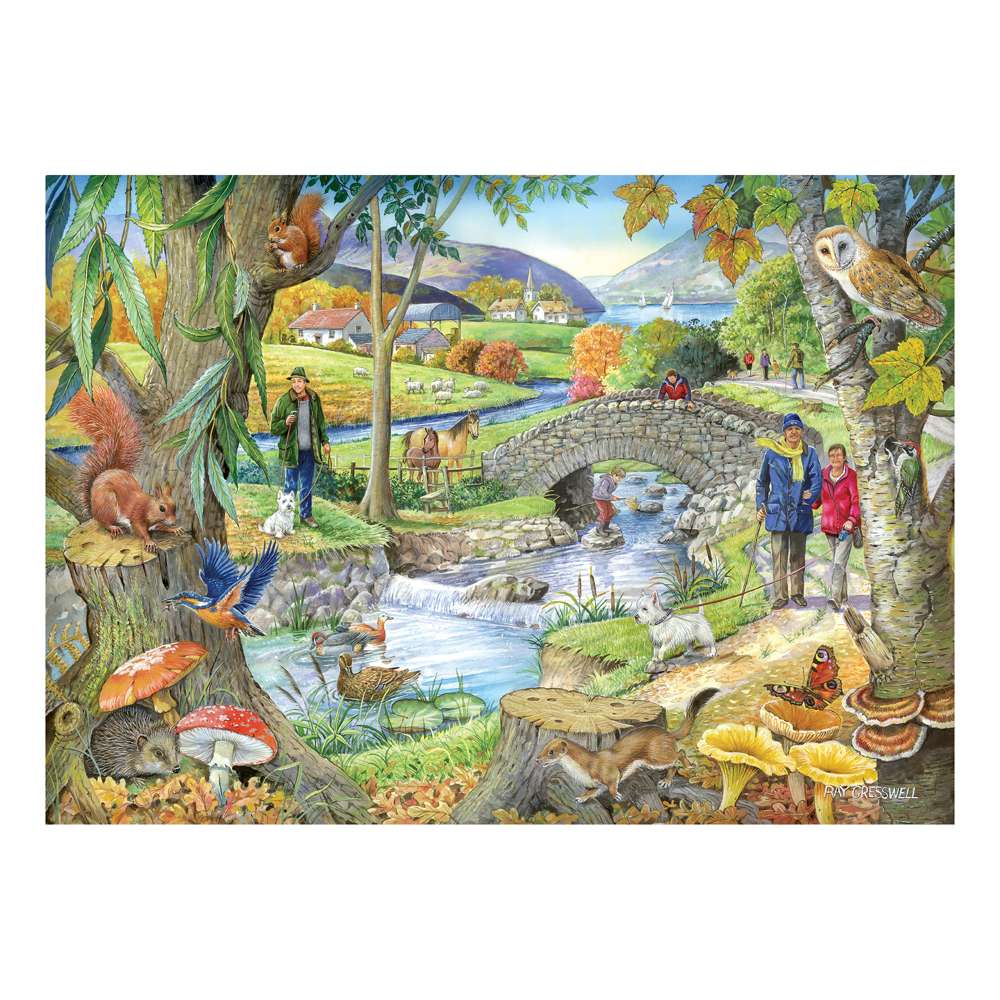 Riverside Walk BIG 250 Piece Jigsaw Puzzle