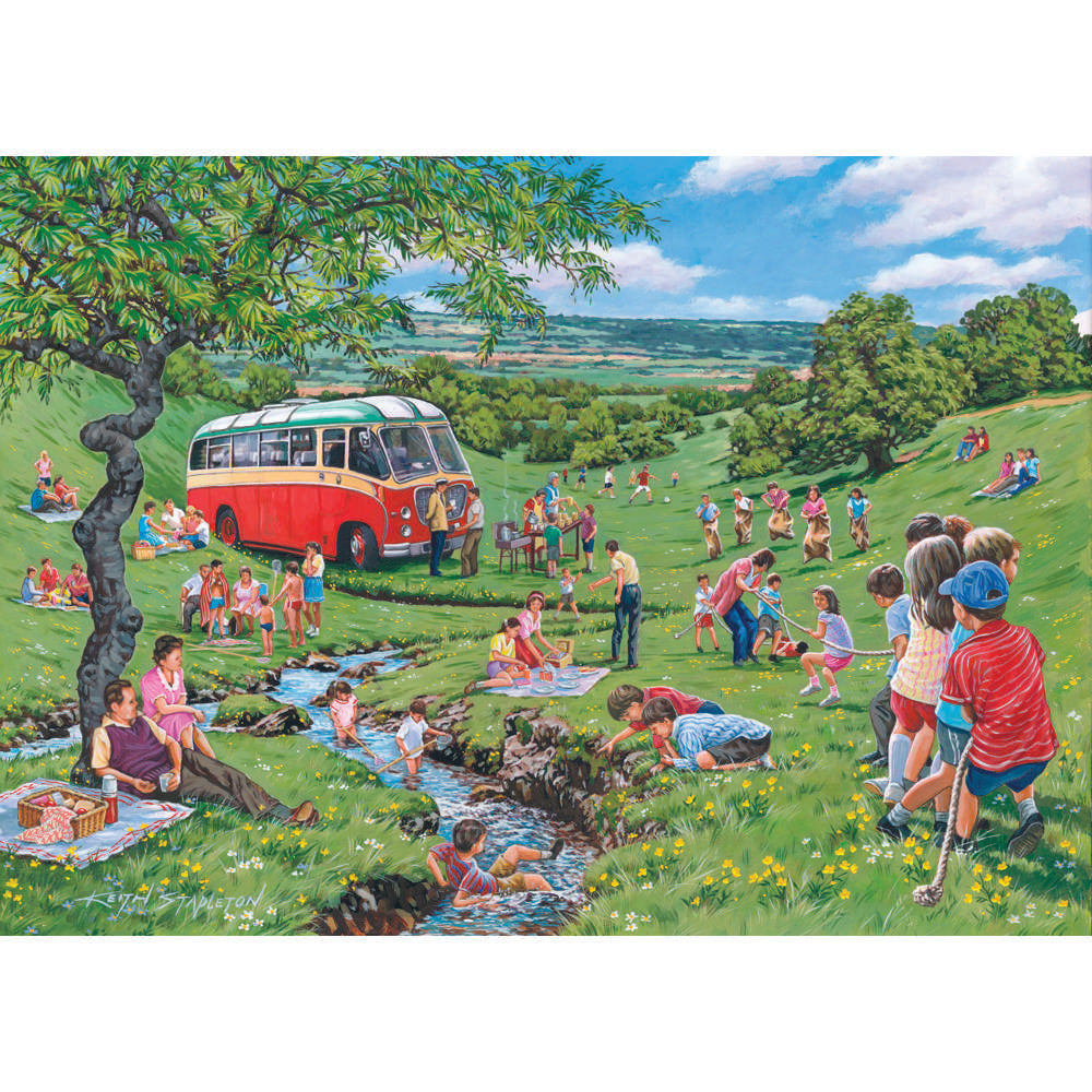 Sunday Picnic 500 Piece Jigsaw Puzzle