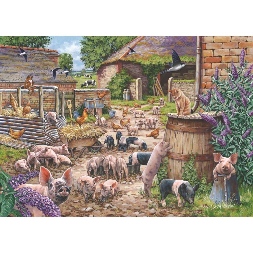 Piglet Pandemonium 500 Piece Jigsaw Puzzle