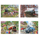 Steaming Along - 4 X 500 Piece Jigsaw Puzzle