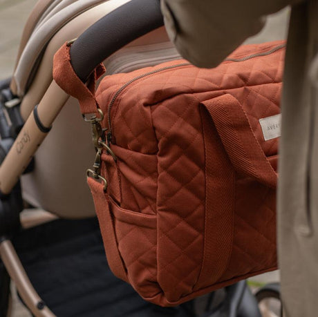 Baby Changing Bag - Cinnamon (With Pram Clips)