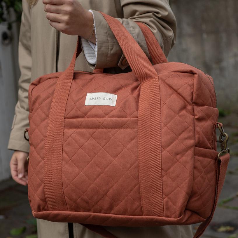 Baby Changing Bag - Cinnamon (With Pram Clips)