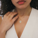 Heidi North Star Birthstone Necklace | 18K Gold Plated