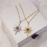 Heidi North Star Birthstone Necklace | 925 Sterling Silver