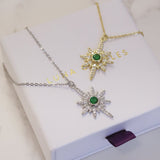 Heidi North Star Birthstone Necklace | 925 Sterling Silver
