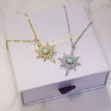 Heidi North Star Birthstone Necklace | 925 Sterling Silver