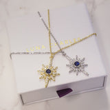 Heidi North Star Birthstone Necklace | 925 Sterling Silver