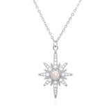 Heidi North Star Birthstone Necklace | 925 Sterling Silver
