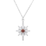 Heidi North Star Birthstone Necklace | 925 Sterling Silver