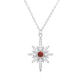 Heidi North Star Birthstone Necklace | 925 Sterling Silver