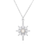 Heidi North Star Birthstone Necklace | 925 Sterling Silver