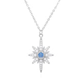 Heidi North Star Birthstone Necklace | 925 Sterling Silver