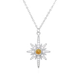 Heidi North Star Birthstone Necklace | 925 Sterling Silver