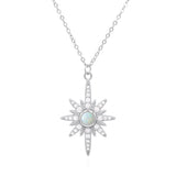 Heidi North Star Birthstone Necklace | 925 Sterling Silver
