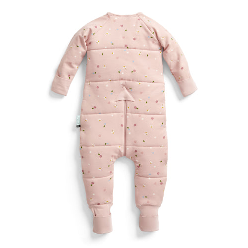 ErgoPouch - Organic Winter Long Sleeved Sleep Onesie - Daisies - 2.5 TOG