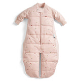 ErgoPouch - Organic Winter Long Sleeved 2 in 1 Sleeping Suit Bag - Daisies - 2.5 TOG