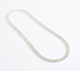 Herringbone Chain Long 22" 56cm Silver