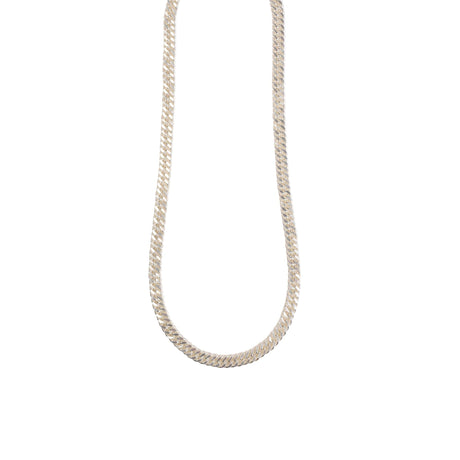 Herringbone Chain Long 22" 56cm Silver