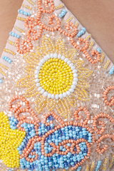 High Tide Hand-Beaded Embellished Bikini Top