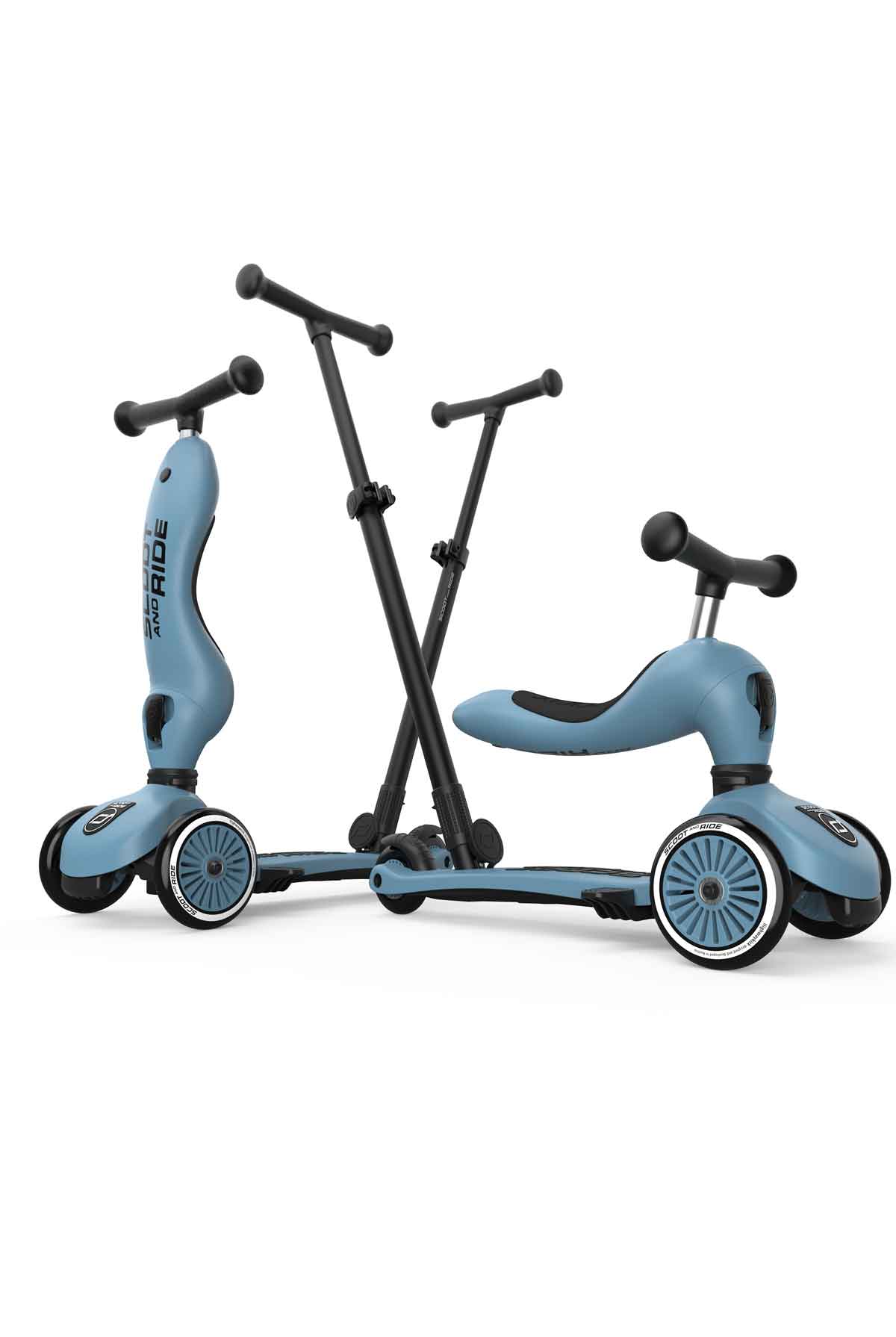 Scoot and Ride Highwaykick 1 Push and Go - Steel