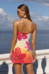 Runaway the Label IBIZA MINI DRESS - TROPICAL OMBRE