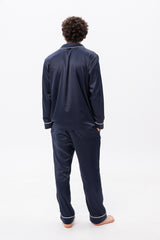 Navy Men’s Satin Pyjamas