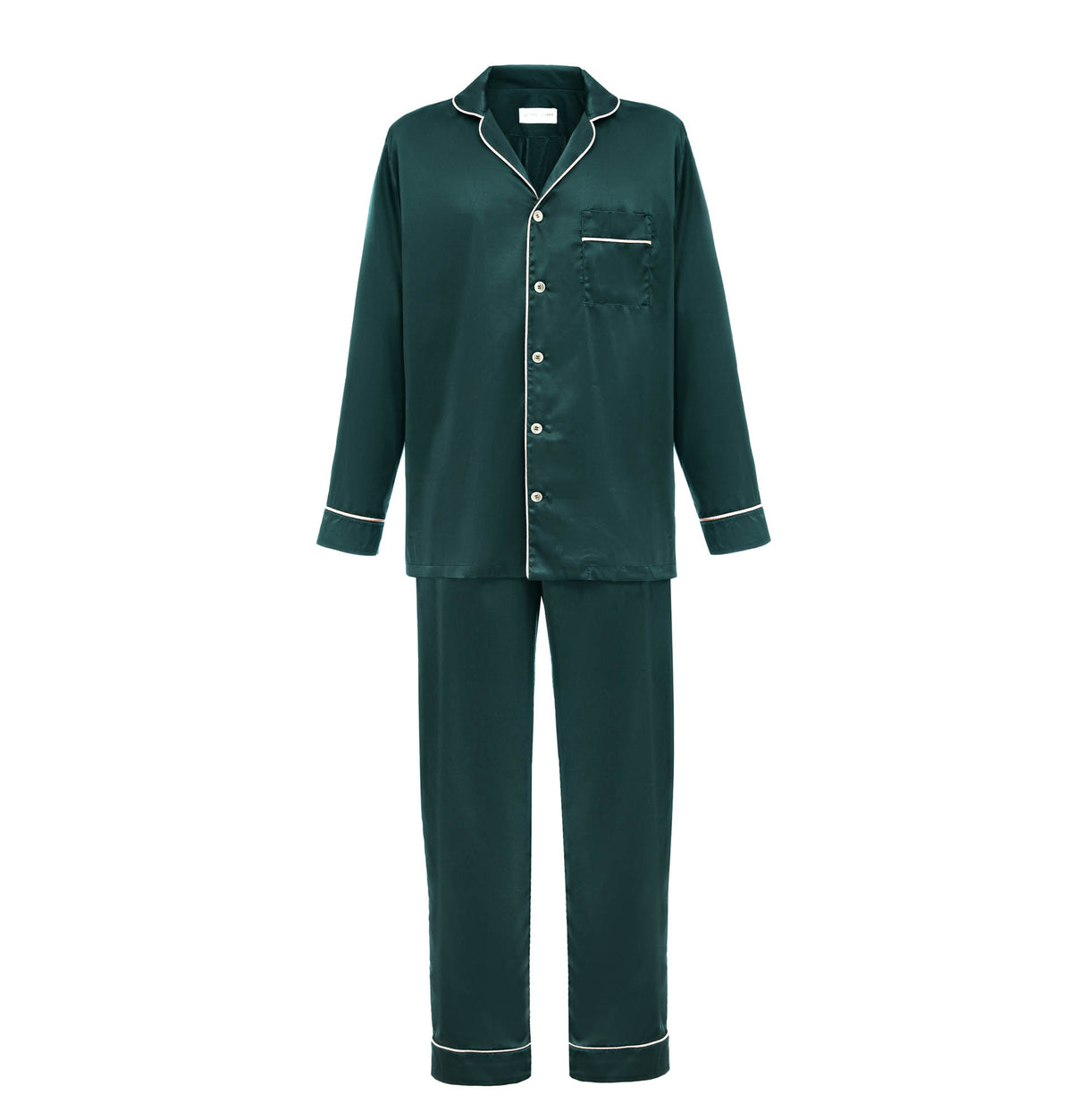 Green Men's Satin Pyjamas