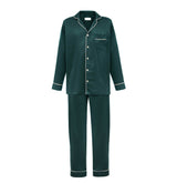 Green Men's Satin Pyjamas